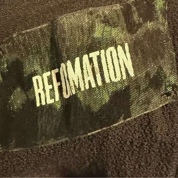 Reformation Black and Green Dress - Picture 3 of 6